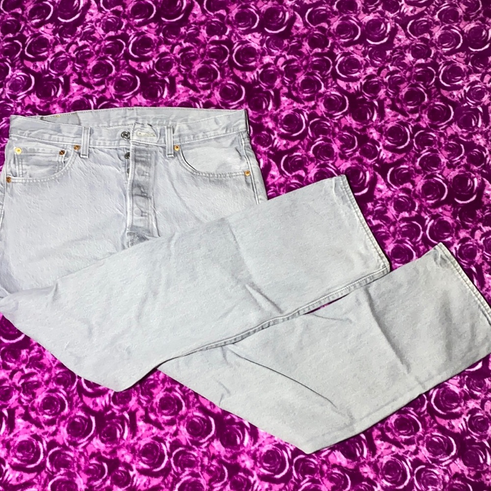 Levi’s 501 34x34 gray button fly